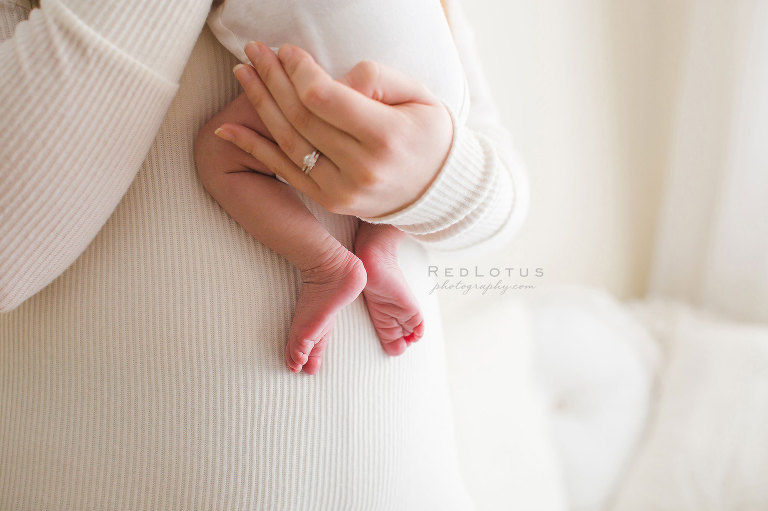 Newborn photography - little baby feet