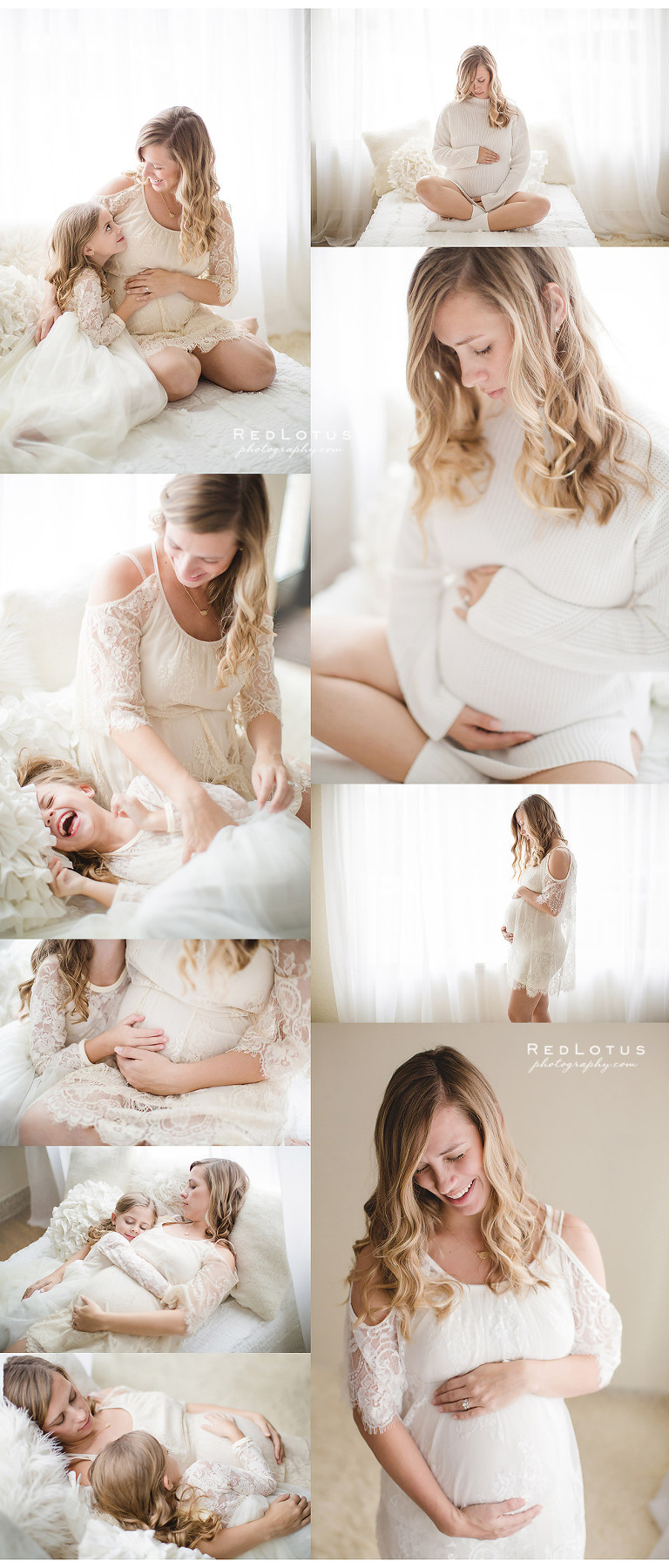 maternity photos with children