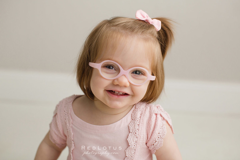 cute toddler with glasses