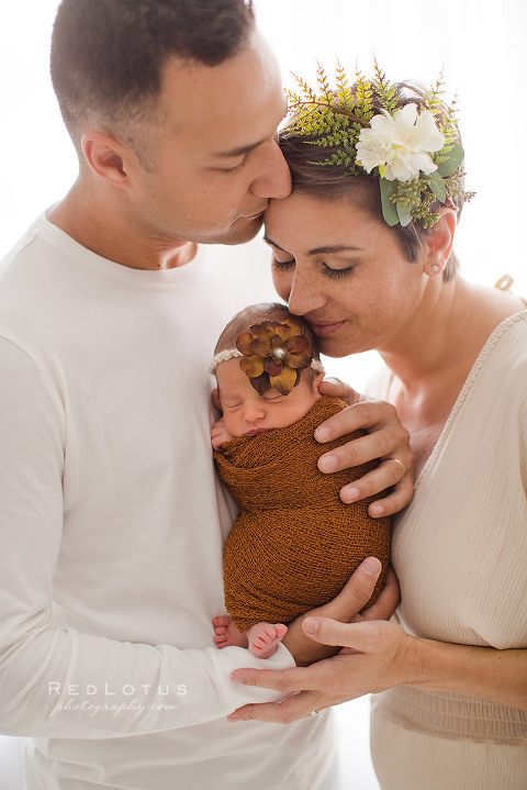 natural pose newborn photography neutral colors