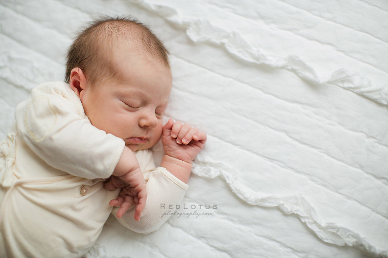 newborn photography natural posing neutral colors