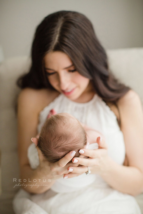 newborn photography baby hair