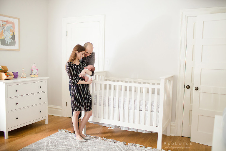 home newborn session lifestyle newborn photography pittsburgh baby nursery photos