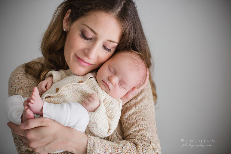 newborn photography pose mother and baby Pittsburgh photography studio